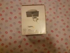 B&Q, Jarra,Matt Chrome & Dark Wood Effect Spotlight..