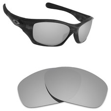 Hawkry Polarized Replacement Lenses for-Oakley Pit Bull Sunglass Silver Titanium