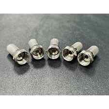 5x F-Type Connector Plug Twist-On RG58 RG6 Satellite Coaxial Cable Aerial Sky