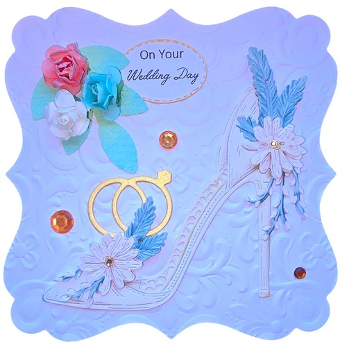 Handmade card topper wedding - handmade,