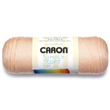 Caron Simply Soft Acrylic Aran Knitting Wool Yarn 170g -9737 Light Country Peach