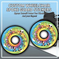 Wheelchair Spoke Guard Sticker