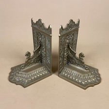Pair metal brass ornate - pair,
