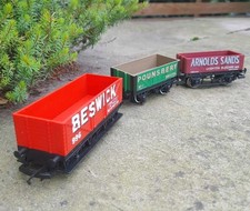 Rake of 3 Hornby Coal Wagons Arnolds Sands Pounsbery Beswick OO Gauge 