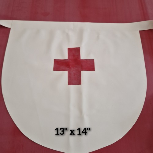 White apron nurse red - red, cross