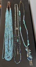 Three Seed Bead Turquoise