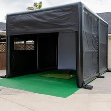13x10FT Portable Inflatable Golf Simulator Enclosure Outdoor Golf Training Cage