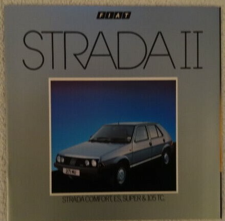 Fiat strada brochure - strada, 1983