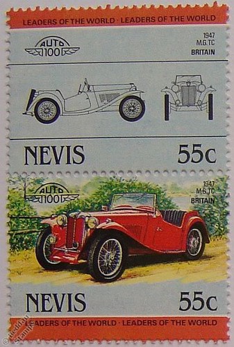 1947 car stamps - car,