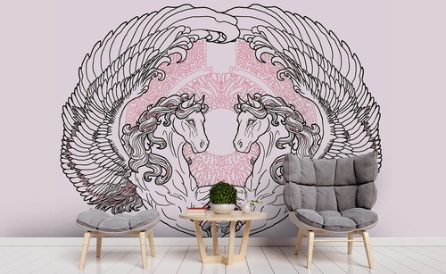 Sketch pegasus wallpaper - 3d,