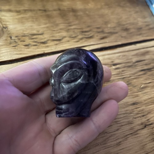 Vintage amethyst alien head - vintage,