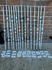Metal Stair Spindles and Brackets x15 Set
