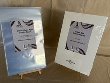 100 X SILVER AGE COMIC BAGS AND BACKING BOARDS BUNDLE - NEW&SEALED - IN STOCK