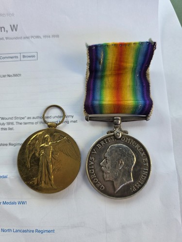 Ww1 pair medals dutton - ww1,
