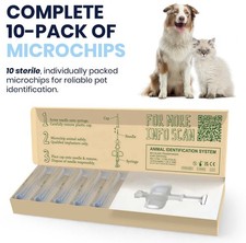 10x Pet Microchips for