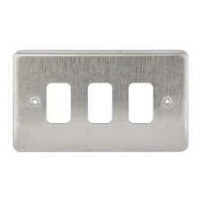MK Grid Front Plate Brushed