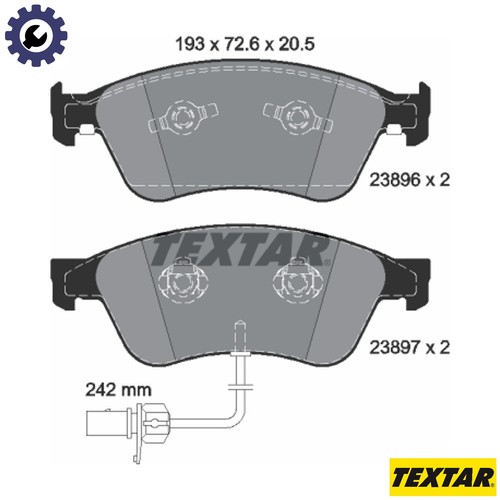 Brake pad set disc - set,