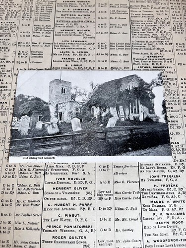 Old chingford church - old, 1905