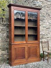 Tall Antique Mahogany Glazed