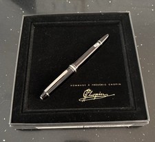 Mont Blanc Meisterstuck Platinum Line Fountain Pen (m) Chopin Box /CD UNUSED