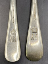 WW2 Air Ministry 1939 Dated Crow’s Foot Marked Fork & 1938 Spoon MAPPIN & WEBB
