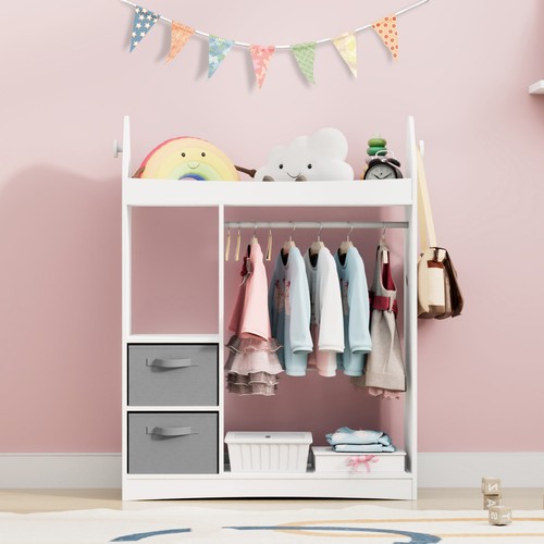 White kids wardrobe clothes - wardrobe,