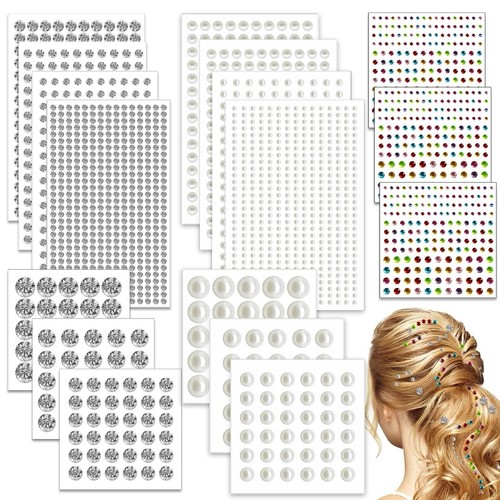 2548 hair gems - hair, rhinestone
