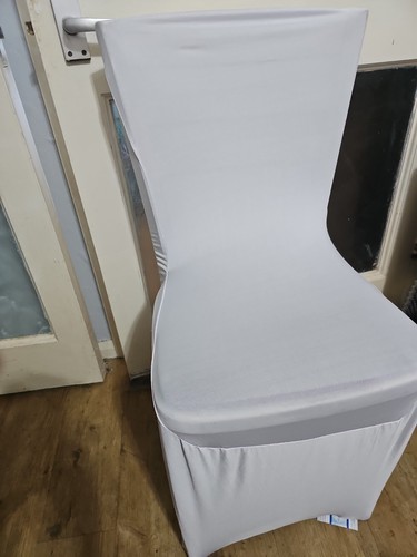 White stretch chair - chair, covers