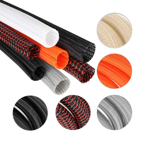 Braided sleeving self closing - self,