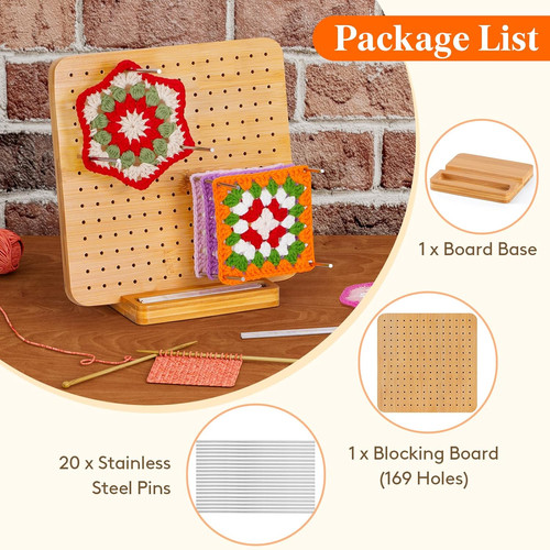 Bamboo crochet blocking - blocking, board