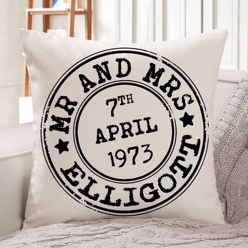 Personalised wedding cushion - wedding,