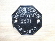 British Railways Wagon Plate -