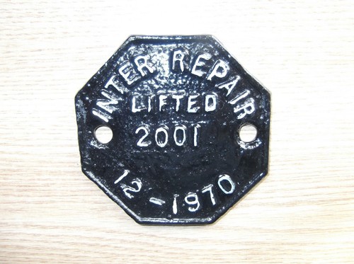 British railways wagon plate - british,