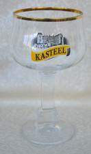 BELGIAN BEER:   KASTEEL  GLASS - A VINTAGE ITEM - CLEAN & CLEAR CONDITION!