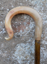 Full length shepherds crook/market stick/beaters/ in rams horn