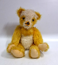 Vintage Teddy Bear / Weighted / Yellow & White / 27 cm