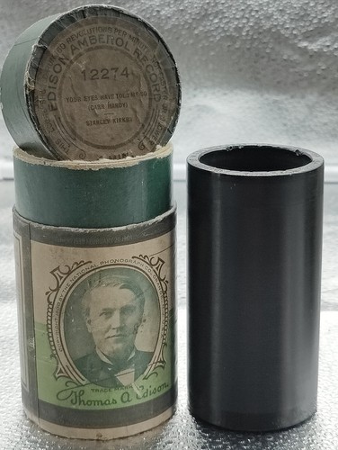 Edison amberol cylinder record - amberol,
