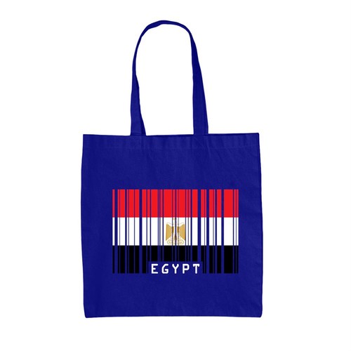 Egypt barcode style flag - style,
