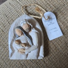 Willow Tree HOLY FAMILY A Child is Born #26508 Susan Lordi Plaque 2003 Retired