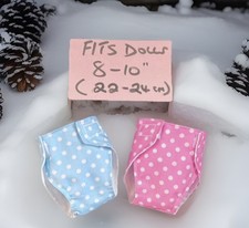 2 NEW Dolls Nappies Fits