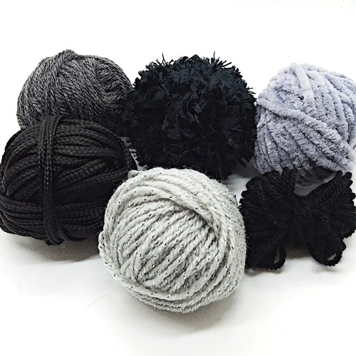 Black and grey textured - grey,
