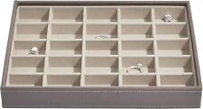 Mink Medium Jewellery Box, Stackers Classic Layer for Earrings & Trinkets