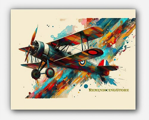 Vintage airplane wwi - airplane,