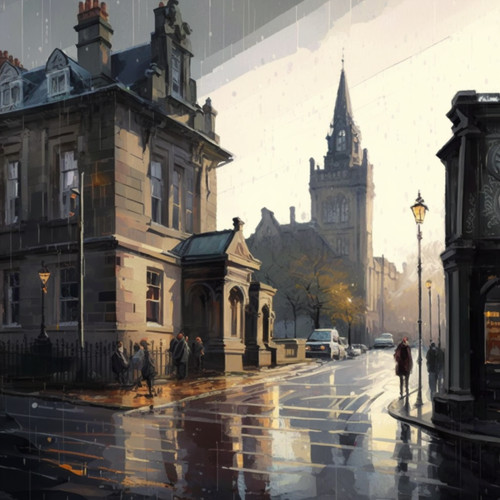 Edinburgh oil painting - edinburgh,