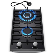 30cm Gas Hob | Flame Failure Protection & Dual Fuel NG/LPG | 2400W/1800W Compact