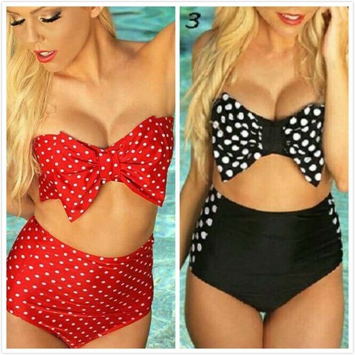 Women high waist polka - women, dot