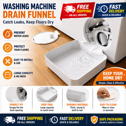 Washing machine drainage tray - machine,