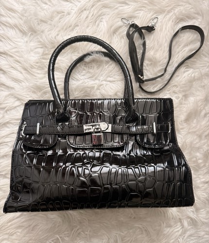 Moda black faux - black, leather
