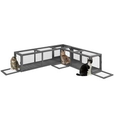 PawHut 250cm Cat Tunnel - Grey, Refurbished