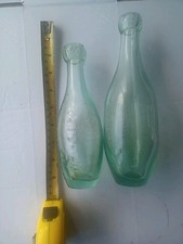 Two Cambrian Table Waters Ruthin Skittle Bottles 10oz And 6oz